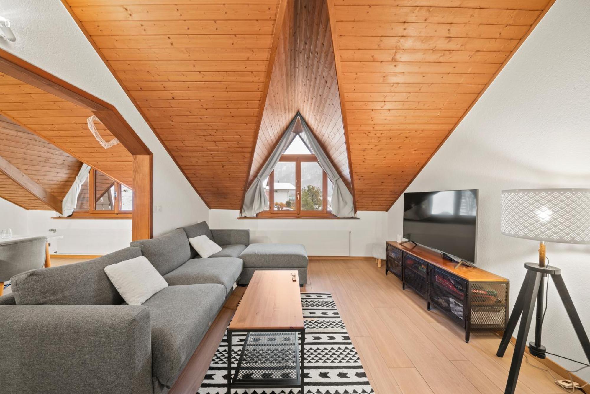 Cosy Appartement Lumineux Et Spacieux A Charmey Bagian luar foto
